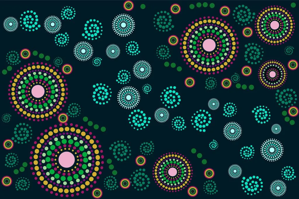 aboriginal style abstract background